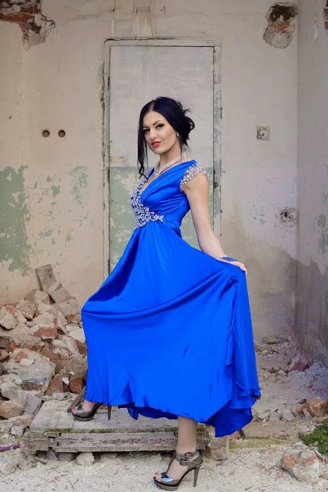 Rochie albastră Lucia Fashion