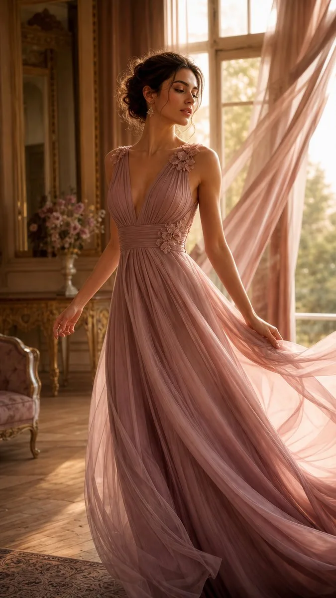 Rochie roz seară